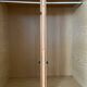 Vintage rattan wardrobe