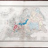 Old Map - Geological Map of Europe - 1836