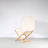 Chaise Vico Magistretti « Regina D'Africa » avec tabouret pour Alias, Italie 1970