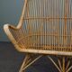Mid-century rattan 2-seater sofa, Dutch design 1950s