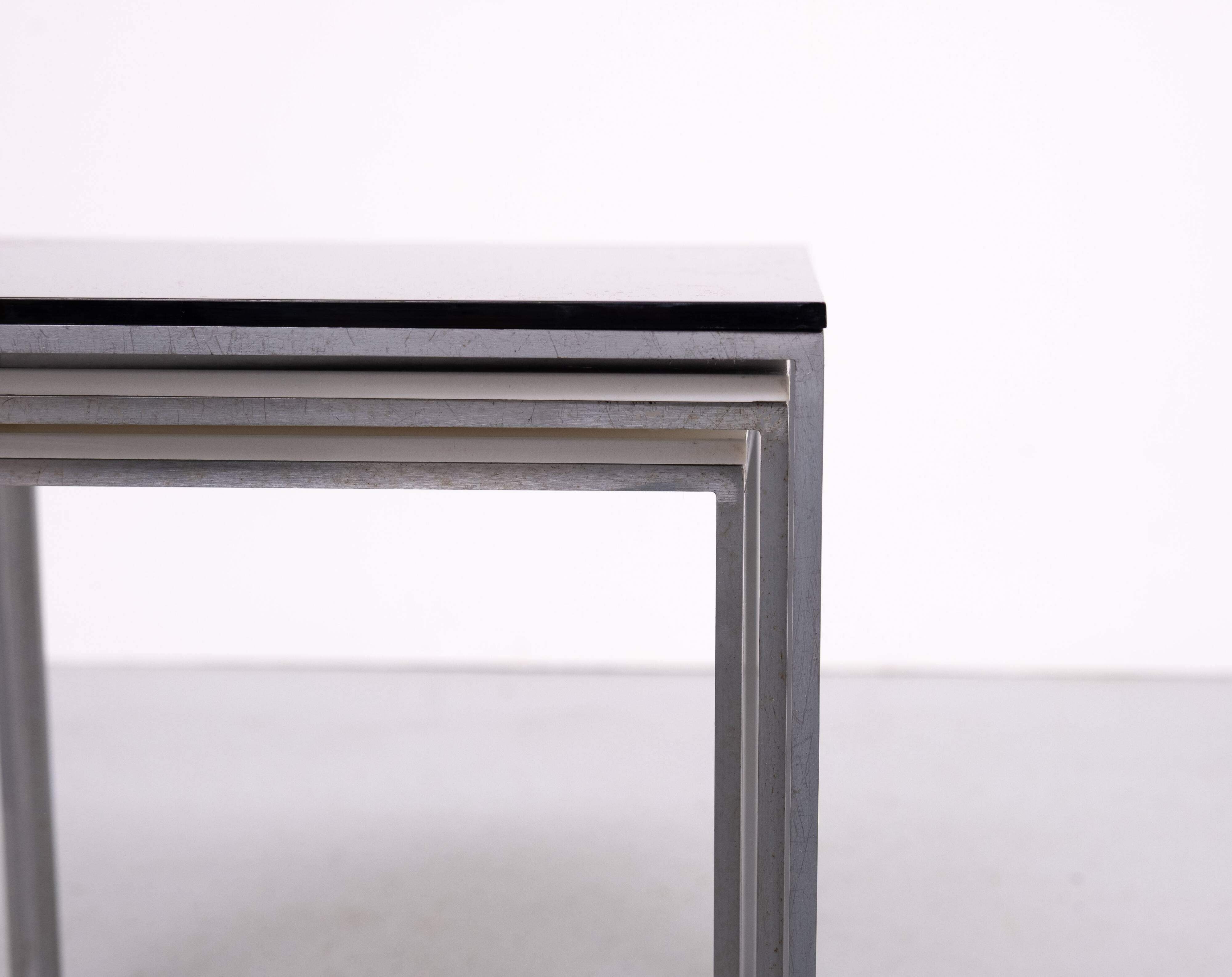 Nesting Tables model PK-71 designed by Poul Kjærholm. by E. Kold Christense