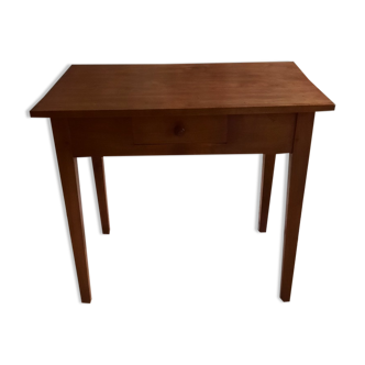 Table 1 tiroir merisier