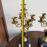 Pair of 5-light candelabra in Empire style