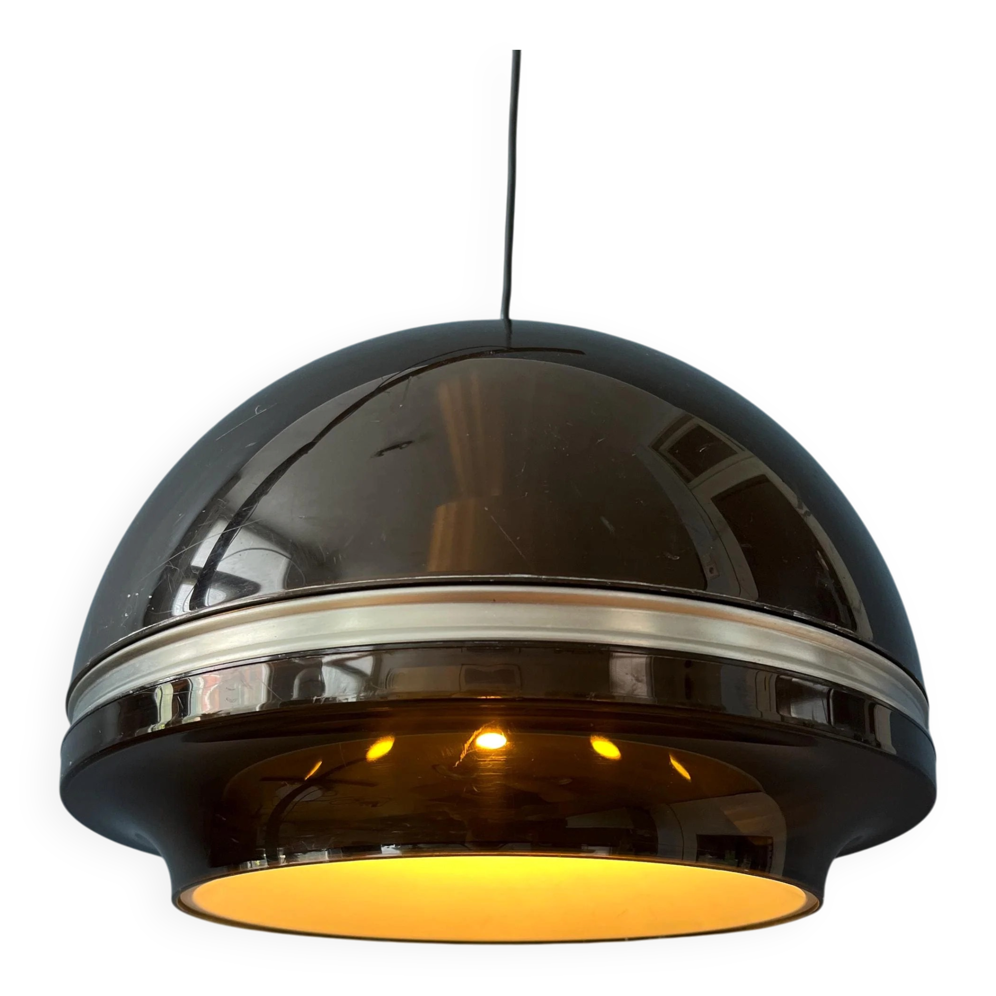 Grande suspension "Dome" Space Age "Flying Saucer" par Dijkstra