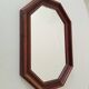 Vintage octagonal mirror from the 1960s.