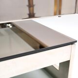 Belgochrom 1970 s-shaped chrome coffee table