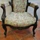 Armchair style Napoleon III in rosewood