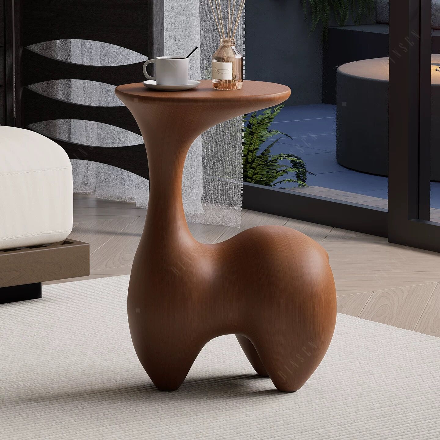 Table d’Appoint Sculpturale "Animal" – Design Organique & Poétique