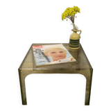 Smoked plexiglas coffee table