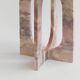 Table d'appoint en marbre rose "BOND"