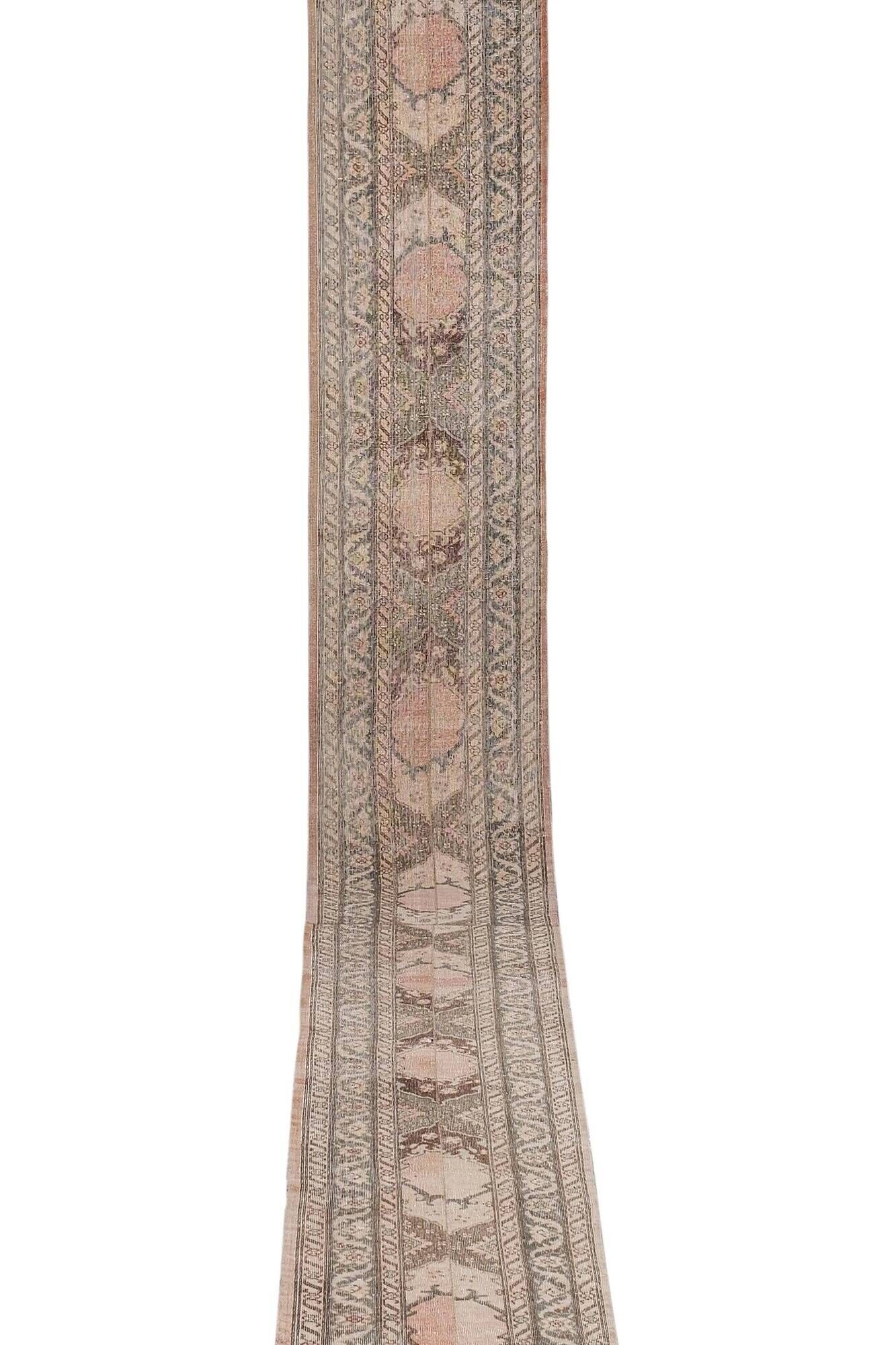 Vintage Turkish hallway rug 70x673 cm