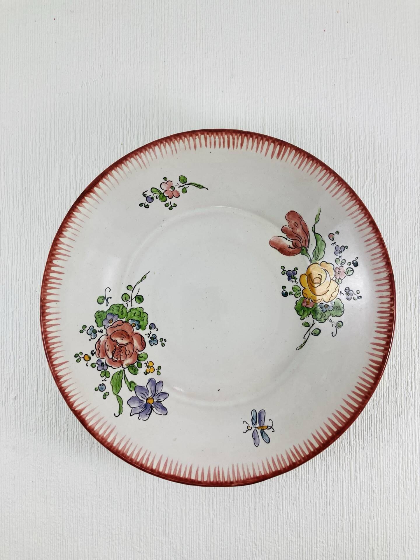 Small plate in earthenware from Angoulême Alfred Renoleau - 1890/1900