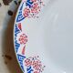 Nine Sarreguemines earthenware dessert plates, Brunoy service, 1940s