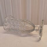 Vase en verre taillé
