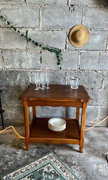 Vintage Napoleon III sideboard in solid oak.