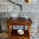 Vintage Napoleon III sideboard in solid oak.