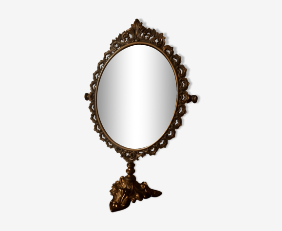 Miroir de table en bronze