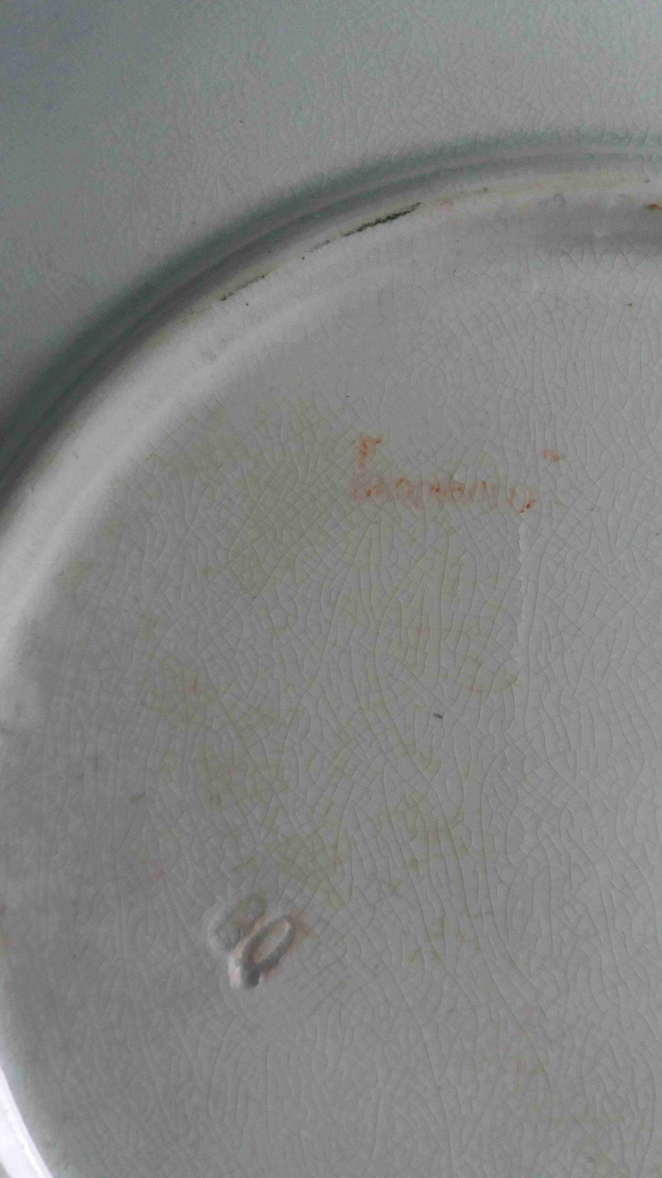 Badonviller thistle plate, 1920