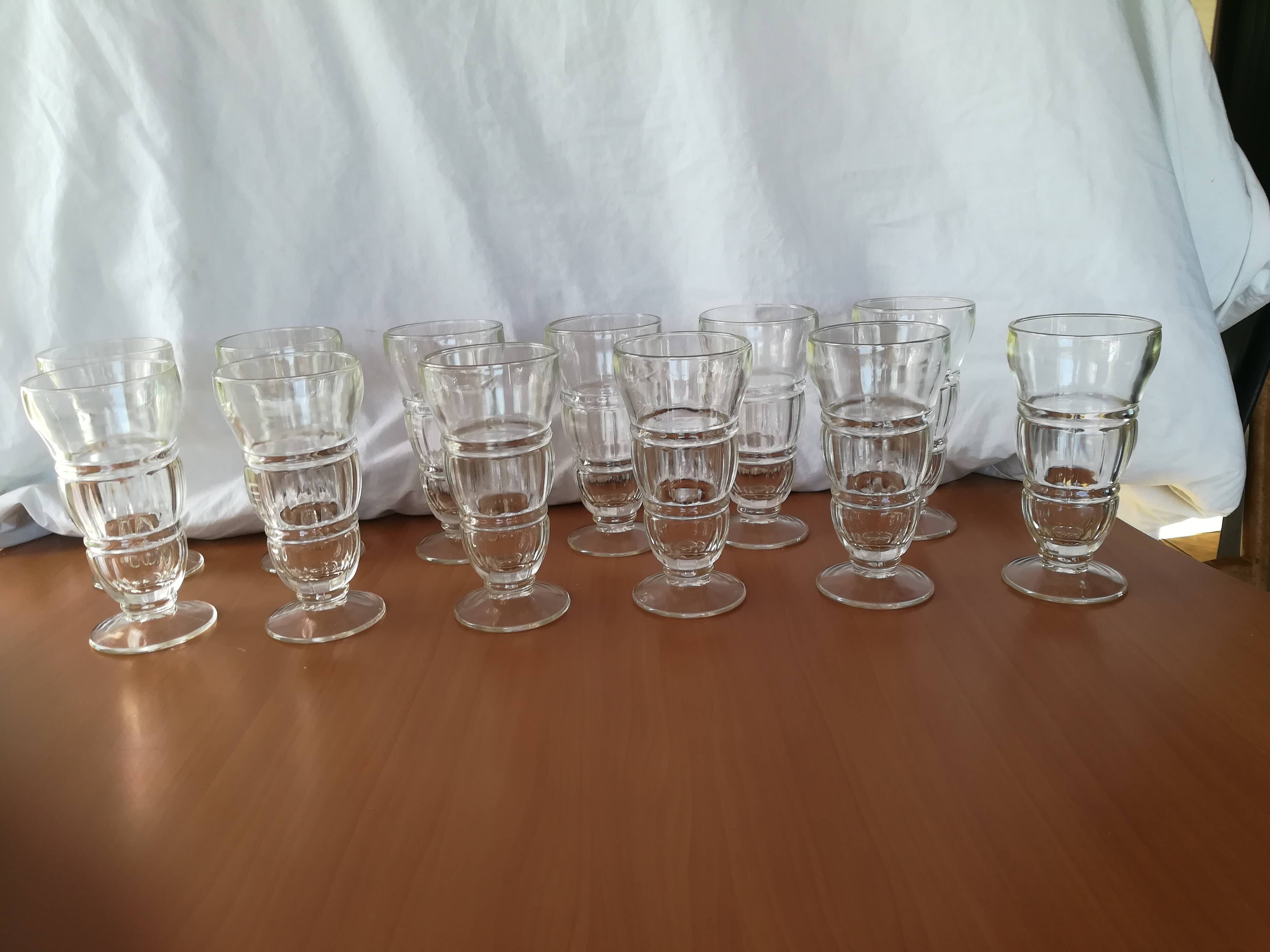 Milkshake glasses Stemmed ice cream cups