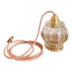 Petite suspension ou baladeuse vintage en verre