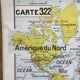 Old school map Vidal-Lablache 322, 1960 - World map, Out