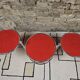 Coffee table with 3 glass tops 1970"