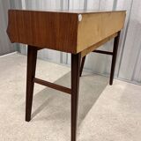 Swedish Console Table with Two Drawers in Dark Teak by G&T, 1960s