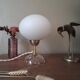 Upcycled white opaline lamp | romantic - retro chic