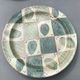 Set of 5 artisanal plates in enamelled earth plus a dessert plate. Unique pieces .