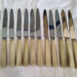 12 knives with horn handle