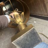 MAISON CHARLES, pair of "LOTUS" model lamps