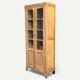 Armoire parisienne vitrée en bois brut, 1940
