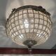 Crystal Beaded Flushmount 1980’s
