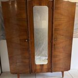 Vintage wardrobe with compass feet