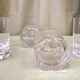Suite of 4 glasses of daum crystal whisky model orval