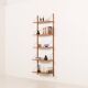 Danish teak shelving unit, set of 5 shelves, 1960s