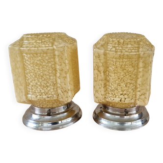 Pair of Art Deco ceiling lights 1960