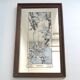 Winter mirror 70s Art Nouveau style after Alfons Mucha