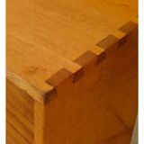 Mid Century Wall Mount Wood desk with formica writing surface