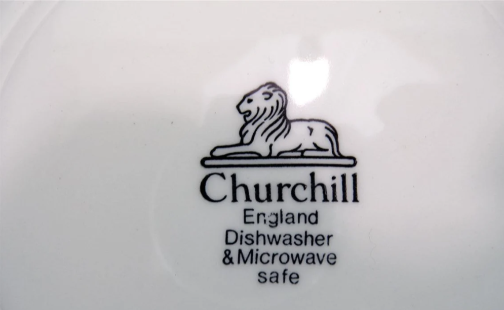 Set of 6 flat plates vintage 80s