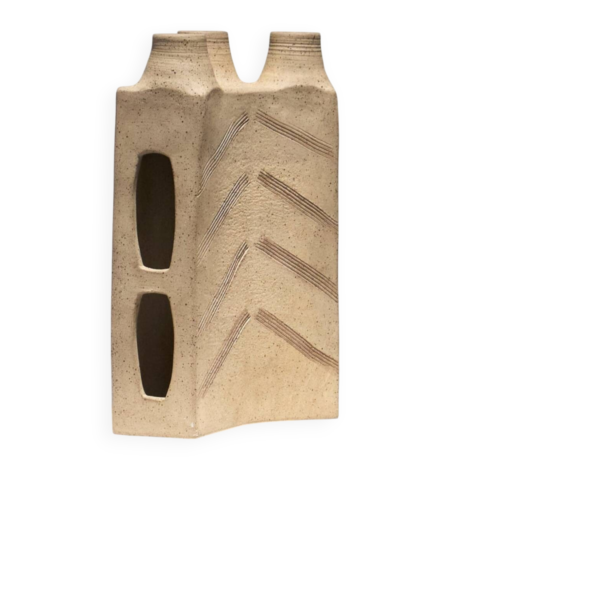 Brutalist Stoneware Soliflore, 1960s