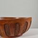 Antique hand carved signed folk art bowl 1930