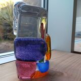 Colored glass sculpture