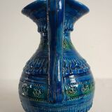 Large vintage Aldo Londi Bitossi ceramic vase pitcher