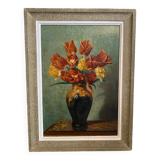 Tulip bouquet painting