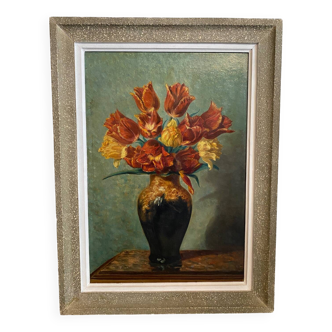 Tulip bouquet painting