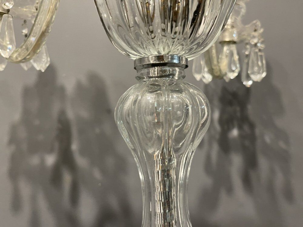 Murano crystal glass floor lamp