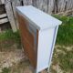 Pair Old Furniture Library 3 Vintage Grey Wood Shelves
