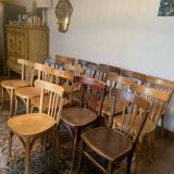 Set of 16 bistro and Baumann chairs