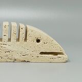 1970s Original Big Travertine Fish Sculpture by Enzo Mari for F.lli Mannelli